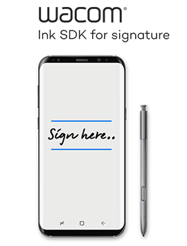 wacom Ink SDK fir signature